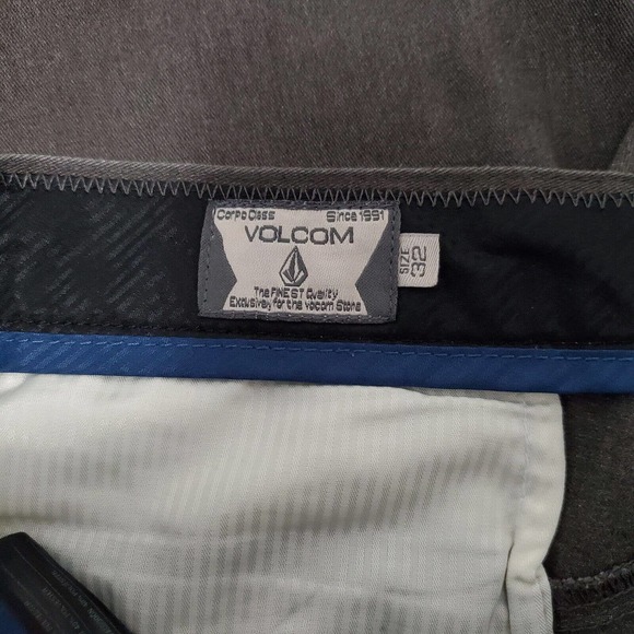 Volcom True to This Chino Shorts Gray Sz 32 Skater - Picture 3 of 3